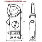 Alicate Amperímetro Com Ponteiras E Estojo | Dt266